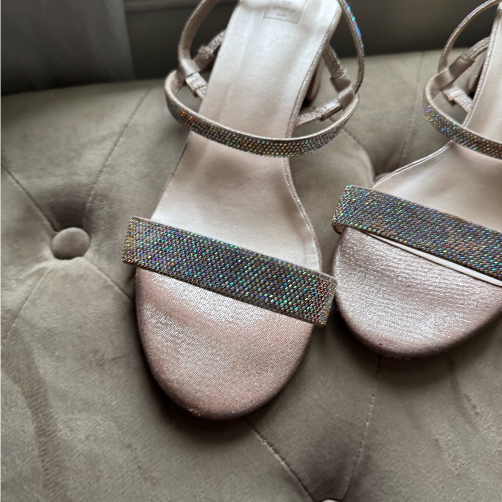 Sparkly Rhinestone Strap Sandals - Picture 7 of 8